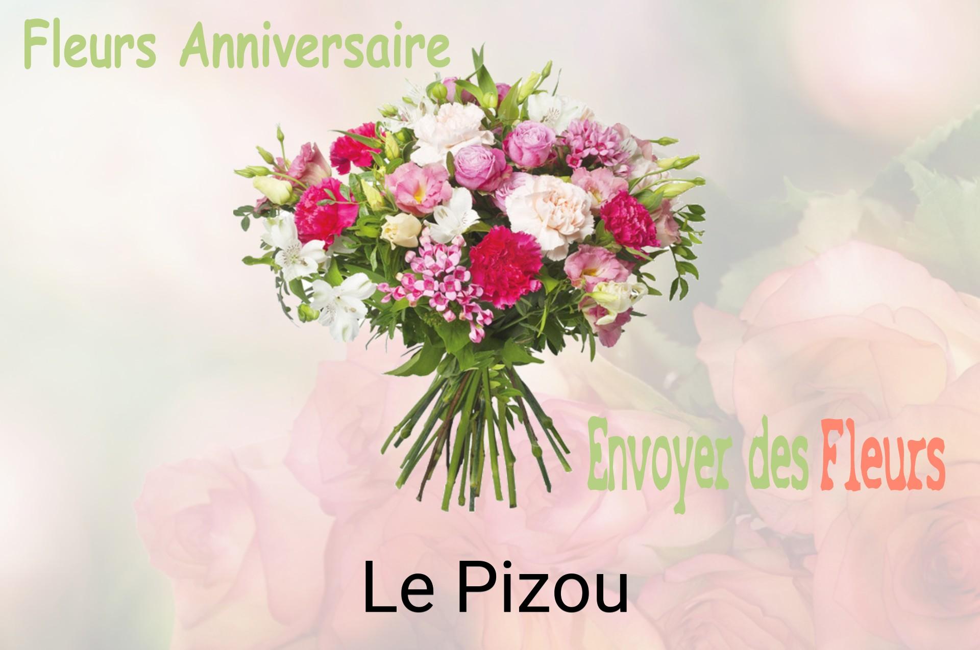 Bouquet de fleurs d’anniversaire livré à Le Pizou